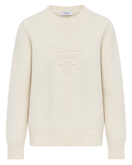 Prada wool and cashmere crew-neck sweater
