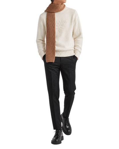 Prada wool and cashmere crew-neck sweater