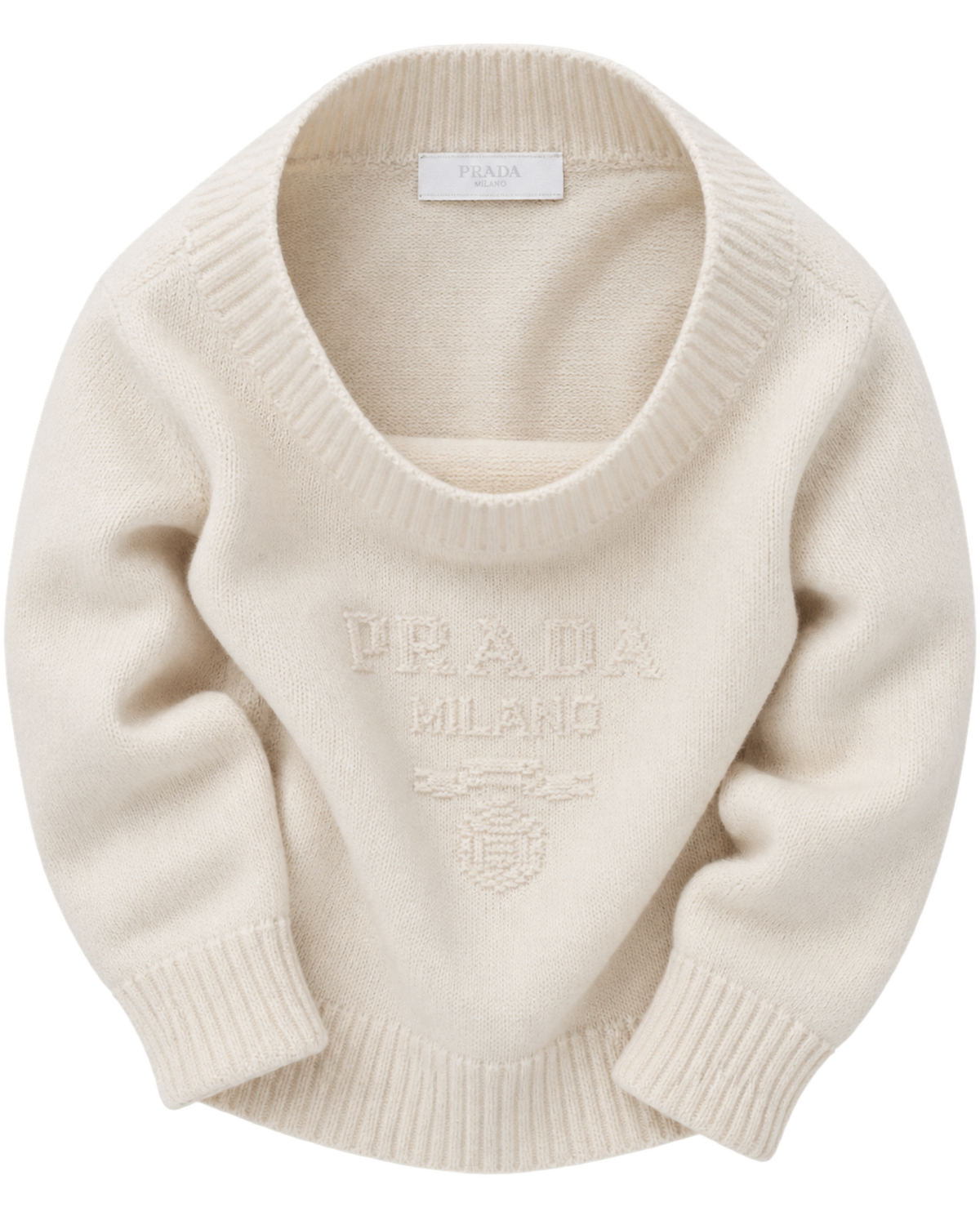 Prada wool and cashmere crew-neck sweater