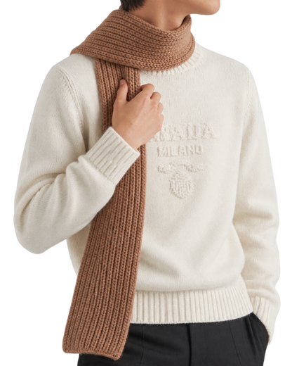 Prada wool and cashmere crew-neck sweater