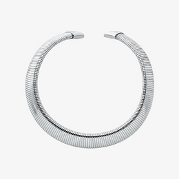 Precious Metal-Plated Brass Collar Necklace