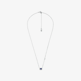 Precious Metal-Plated Sterling Silver Pavé Halo Necklace