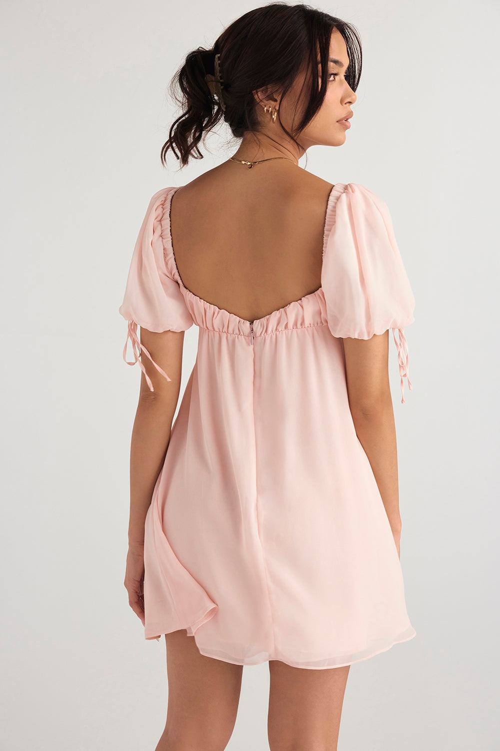 Pink quartz mini dress