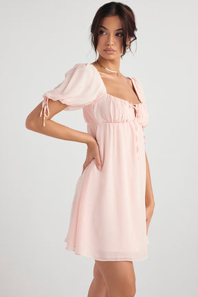 Pink quartz mini dress