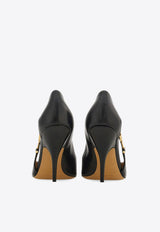 Tulip 95 F Buckle Leather Pumps – Black