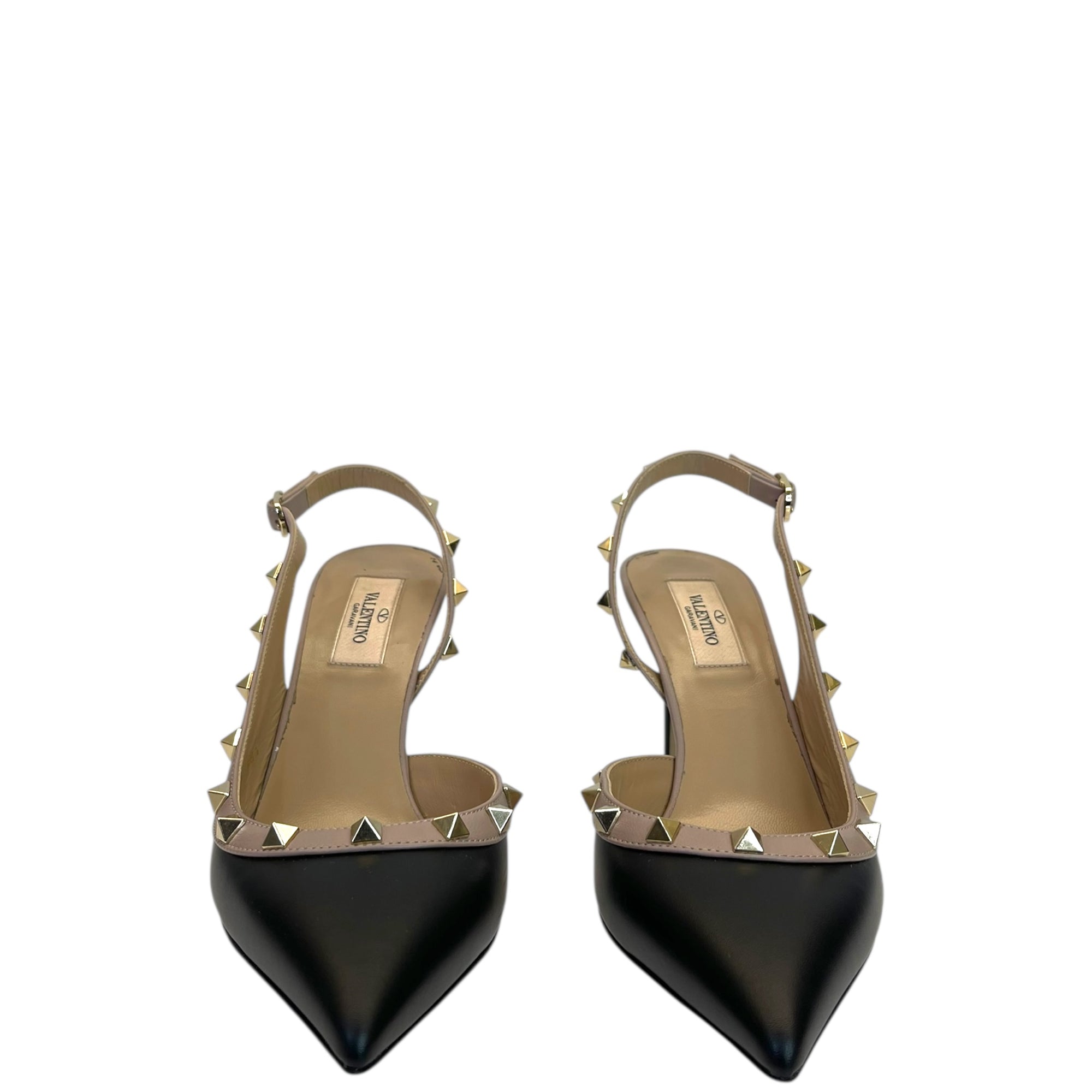Rockstud Slingback Pumps – Neutral