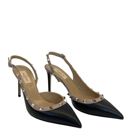 Rockstud Slingback Pumps – Neutral