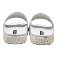Dolce & Gabbana - Logo-Detailed Rubber Slides - White