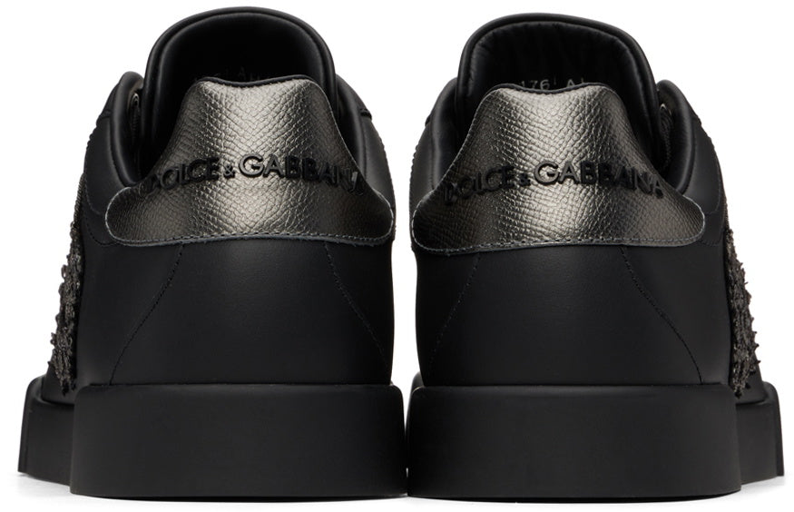 Dolce & Gabbana Black Portofino Sneakers