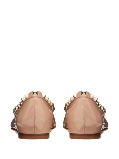 Rockstud Ballerina Shoes – Light Pink