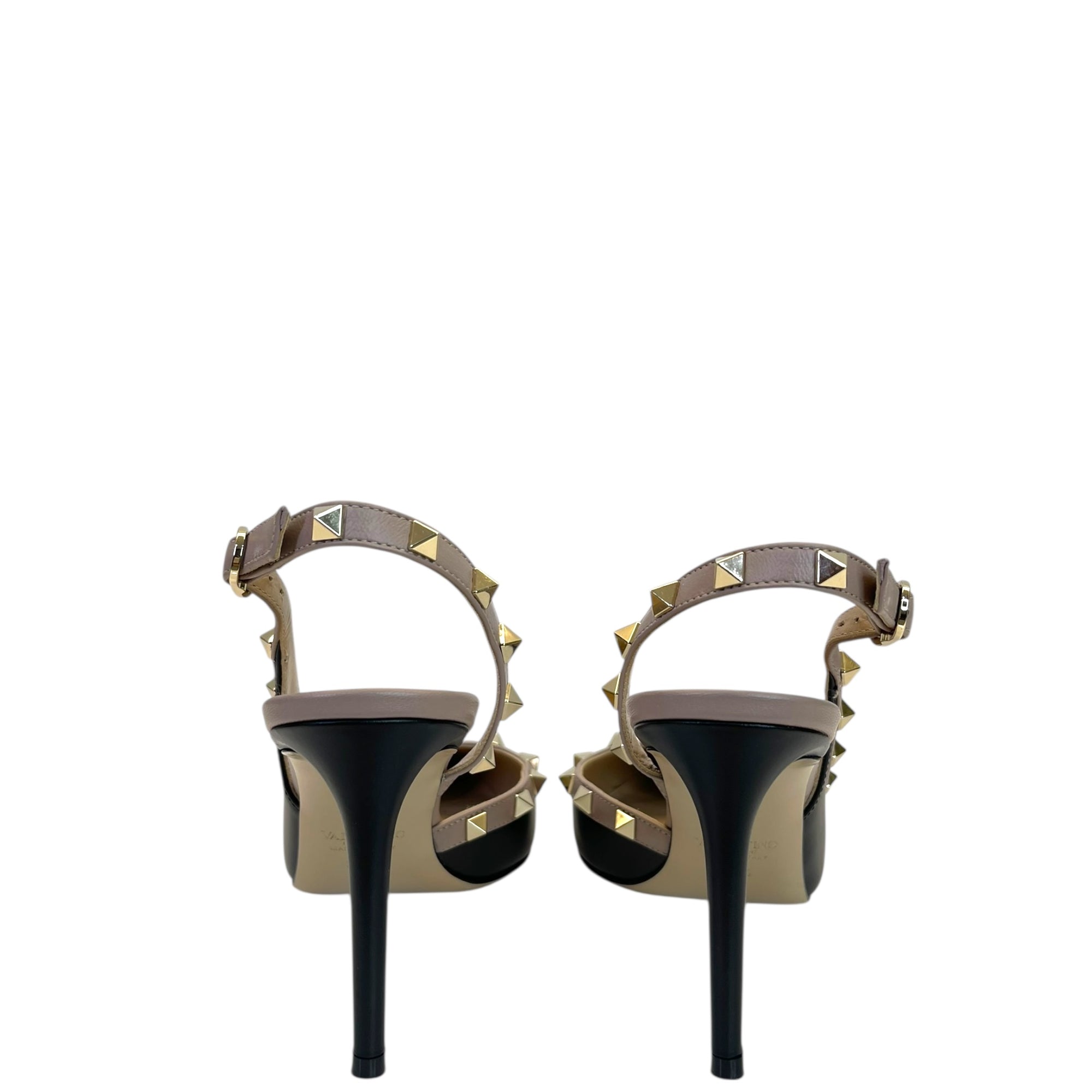 Rockstud Slingback Pumps – Neutral
