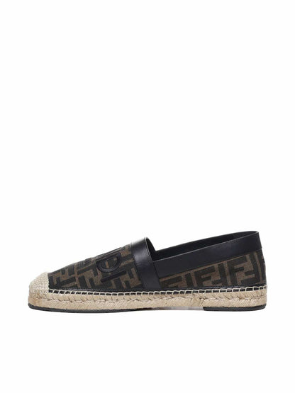 Fendi Jacquard Espadrilles With All-over Ff Logo
