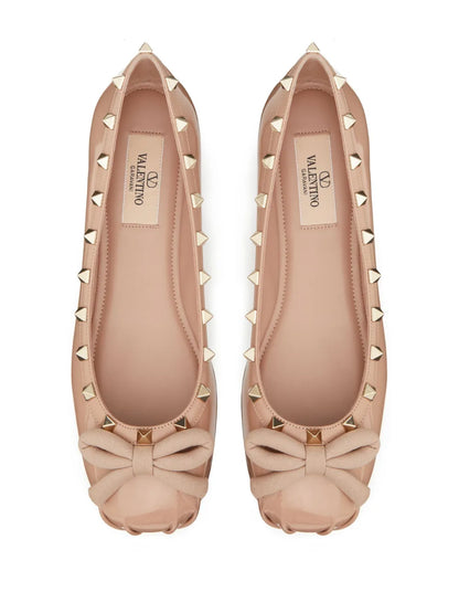 Rockstud Ballerina Shoes – Light Pink
