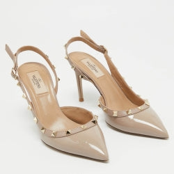 Rockstud Slingback Pumps – Neutral