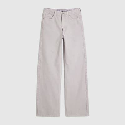 Purple Relaxed Straight Jeans