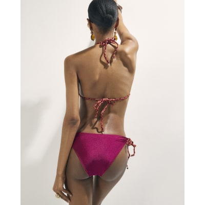 Purple Reversible Bikini Set