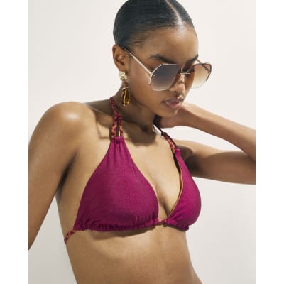 Purple Reversible Bikini Set