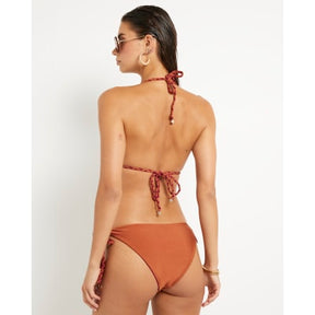 Purple Reversible Plaited Bikini Bottoms