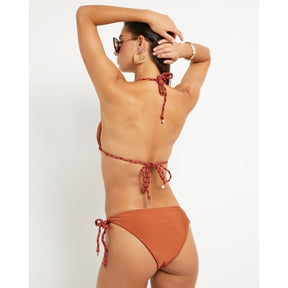 Purple Triangle Reversible Plaited Bikini top