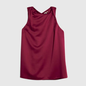 Purple Twist Strap Tank Top