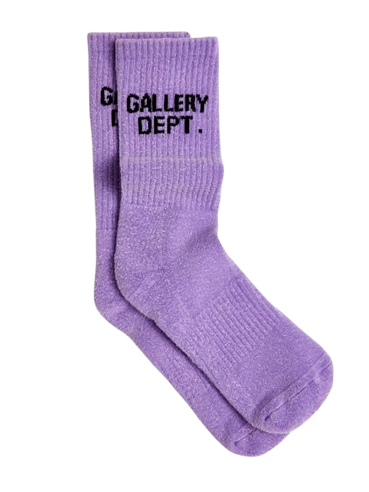 Gallery Dept Clean Socks in Flo Purple