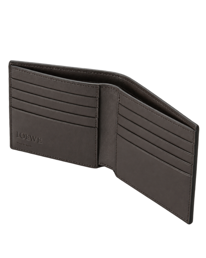 Puzzle bifold wallet in supple grained calfskin