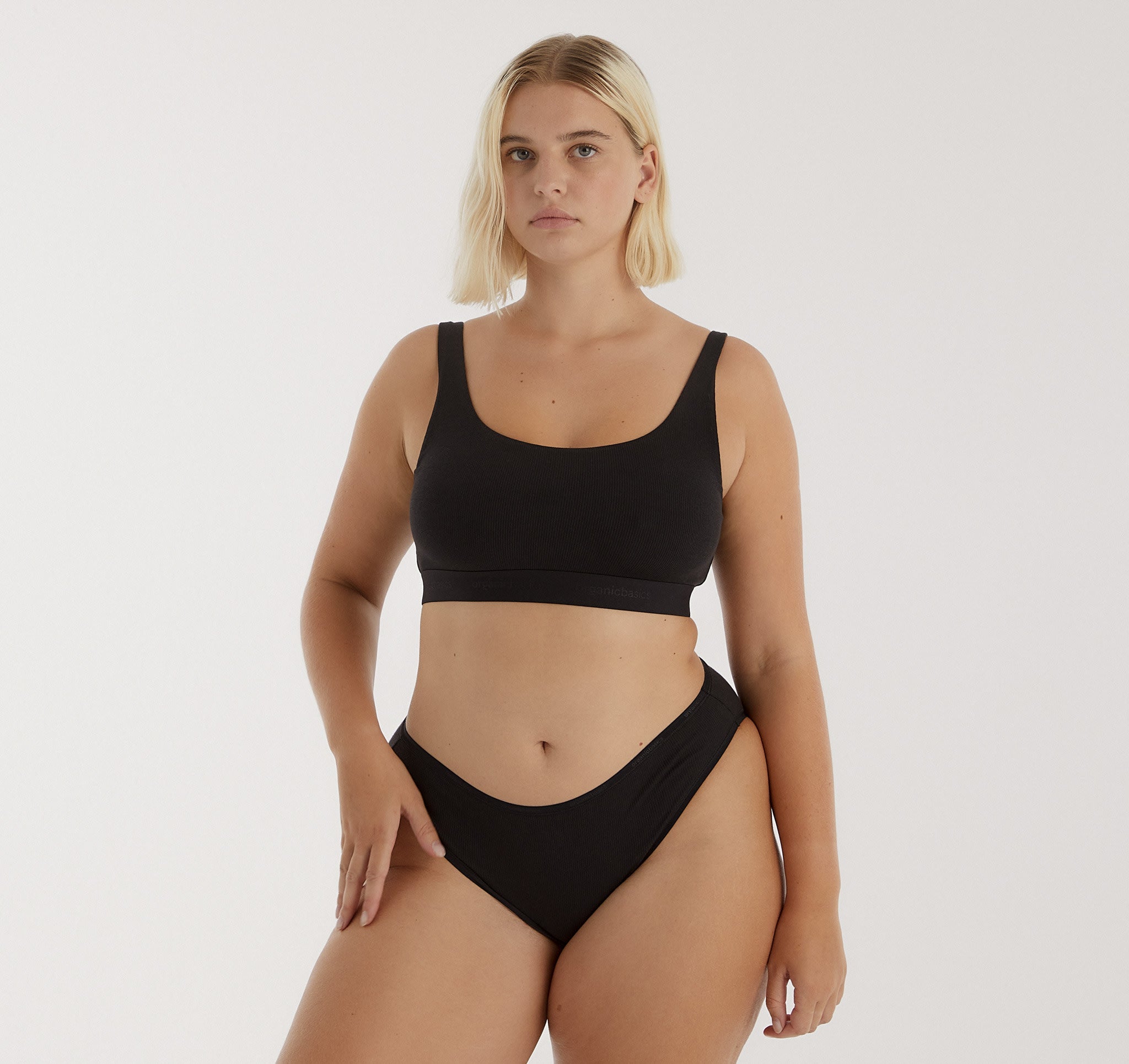 Core Rib High-Leg Briefs