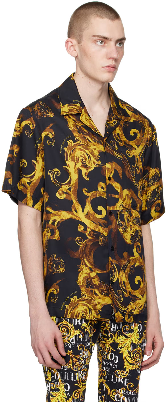 Black Watercolor Couture Shirt
