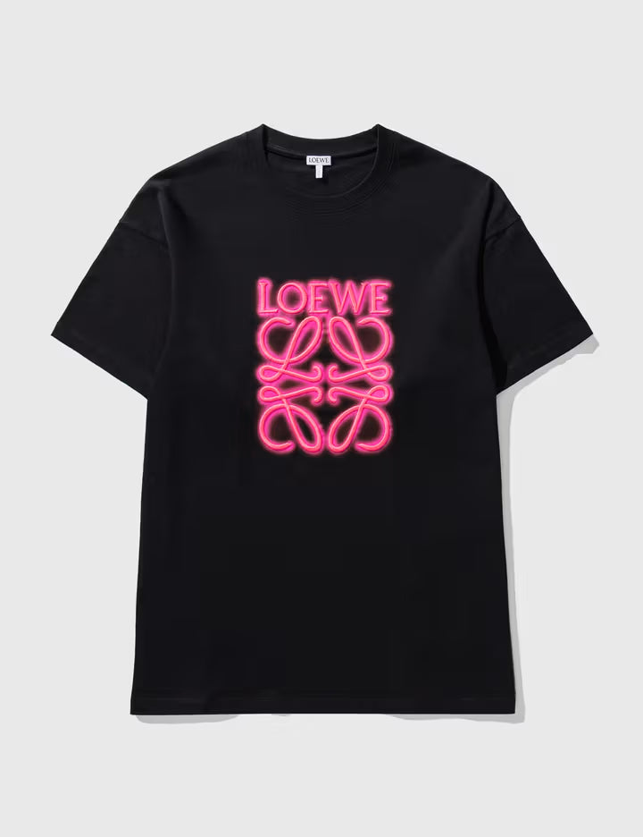 Loewe Gradient Embroidered Logo T-Shirt – Black