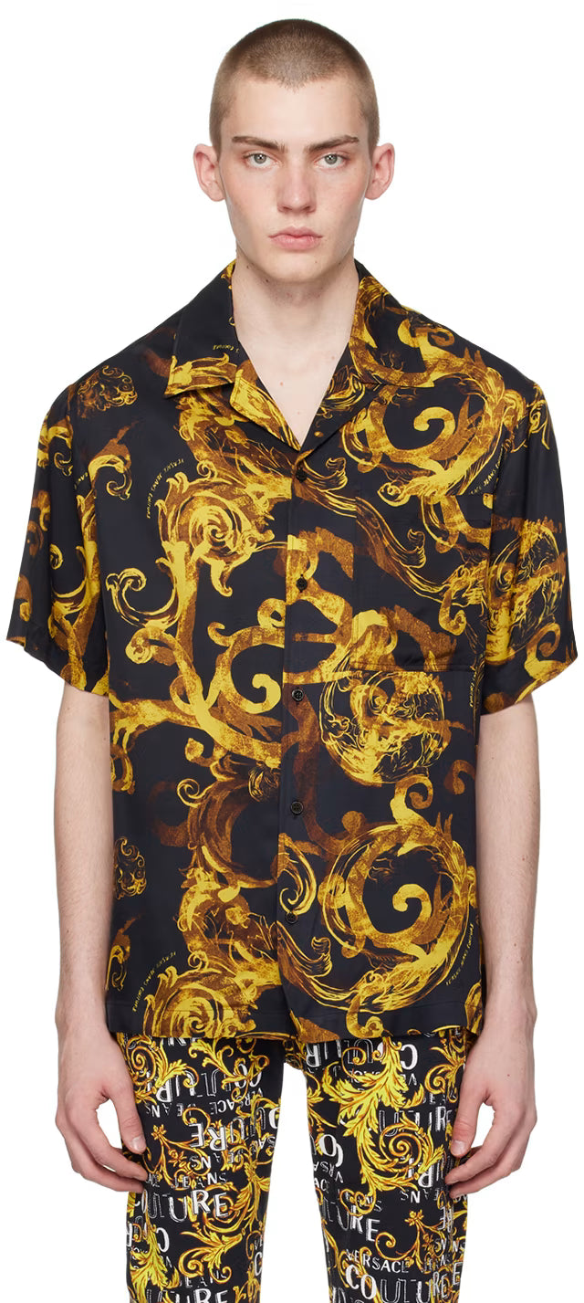 Black Watercolor Couture Shirt