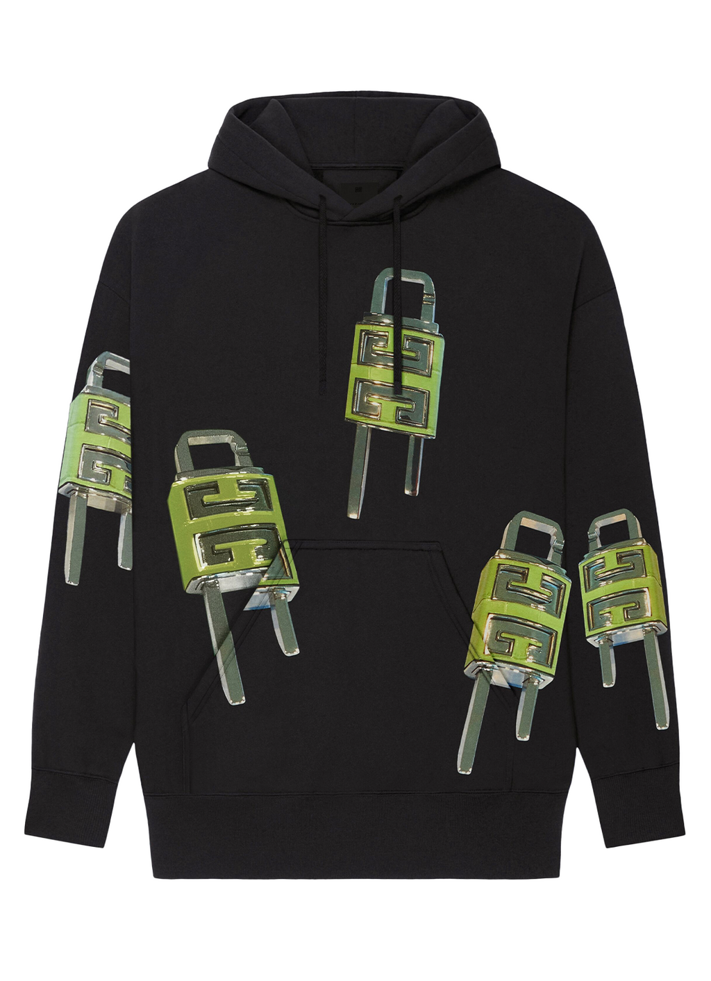 Givenchy 4G Lock Logo Oversized Hoodie in Black