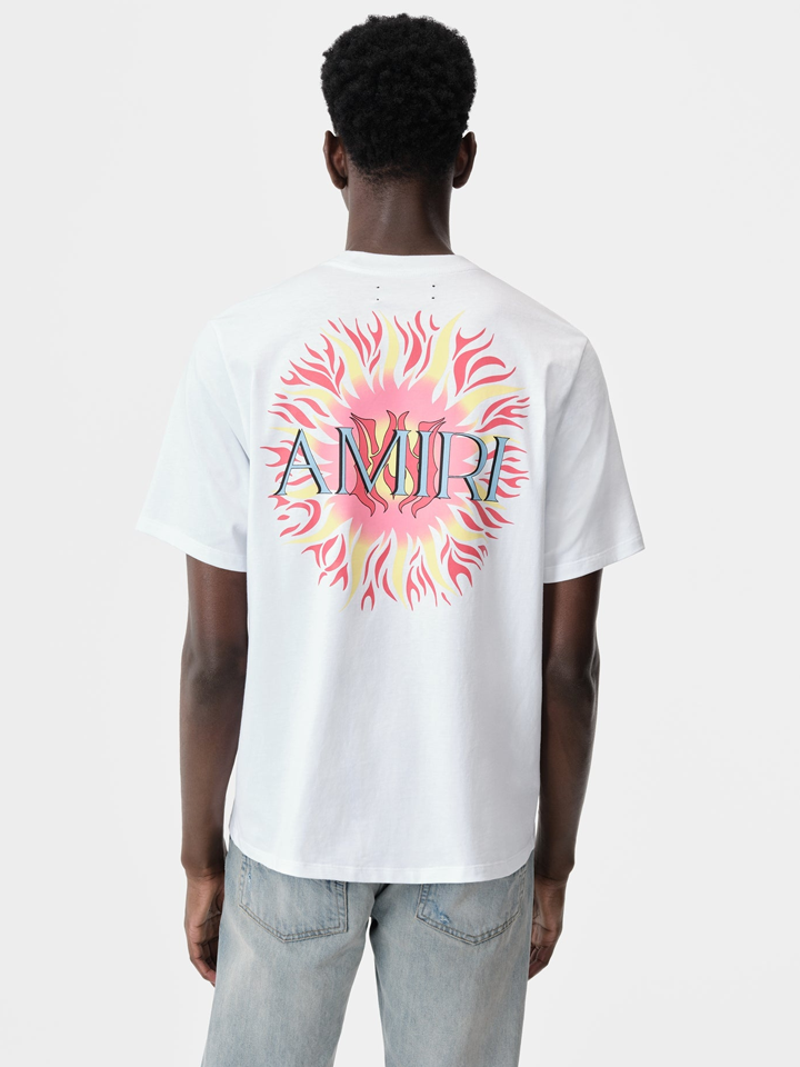 Amiri Sun Logo T-Shirt in White