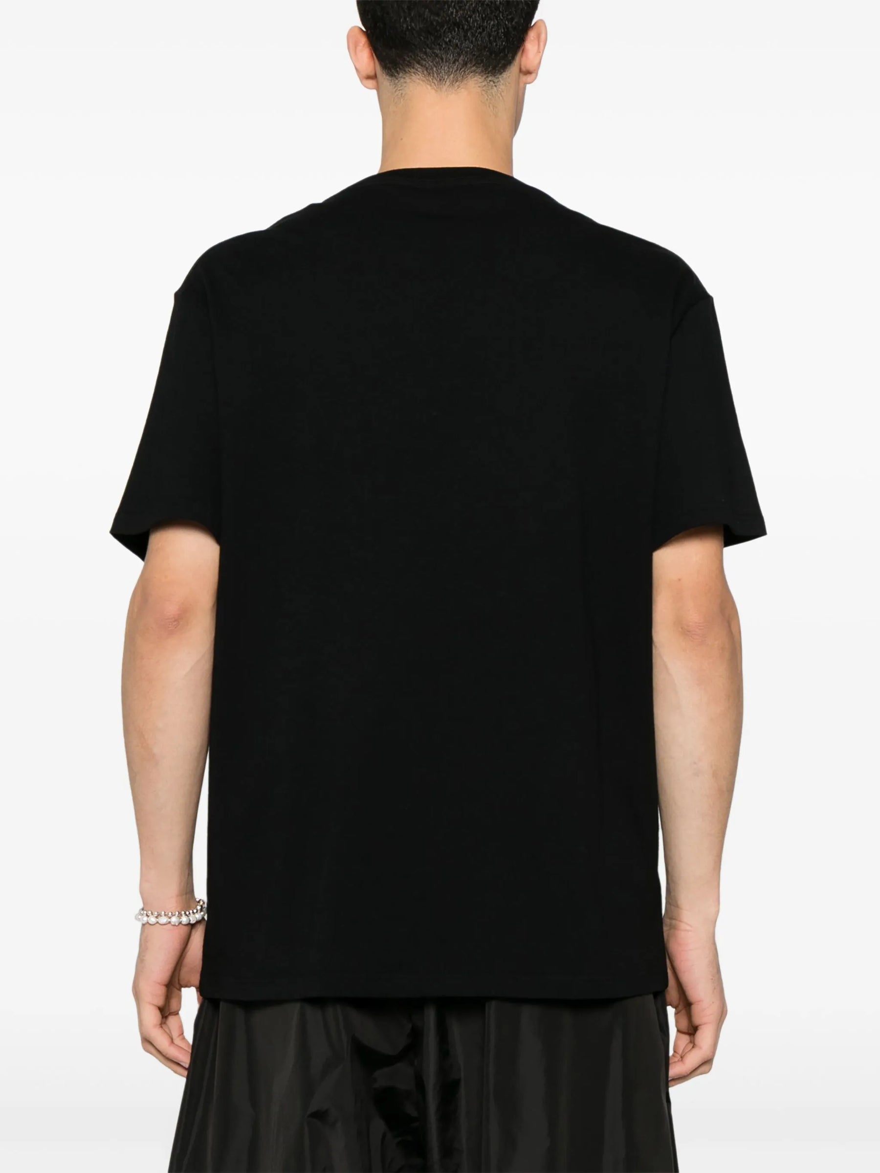 Alexander McQueen Flocked Logo T-Shirt in Black