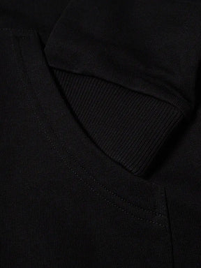 Burberry Stripe Detail Zipped Hoodie in Black