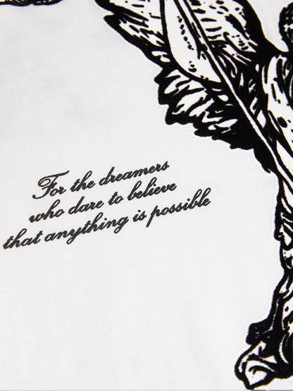 Amiri Angel Print T-Shirt in White