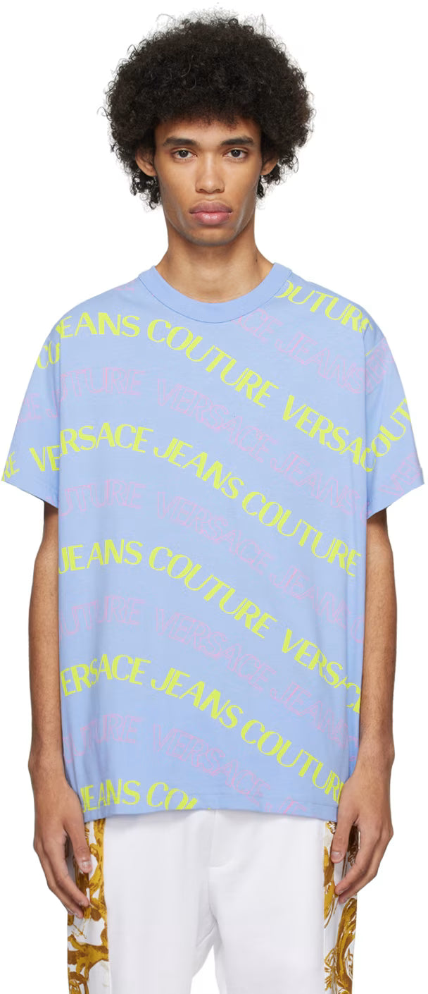Blue Jacquard T-Shirt