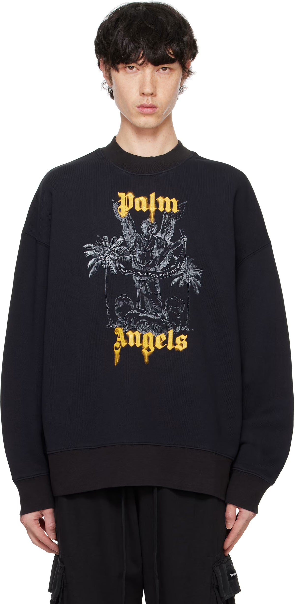 Black Palms Pencil Sweatshirt
