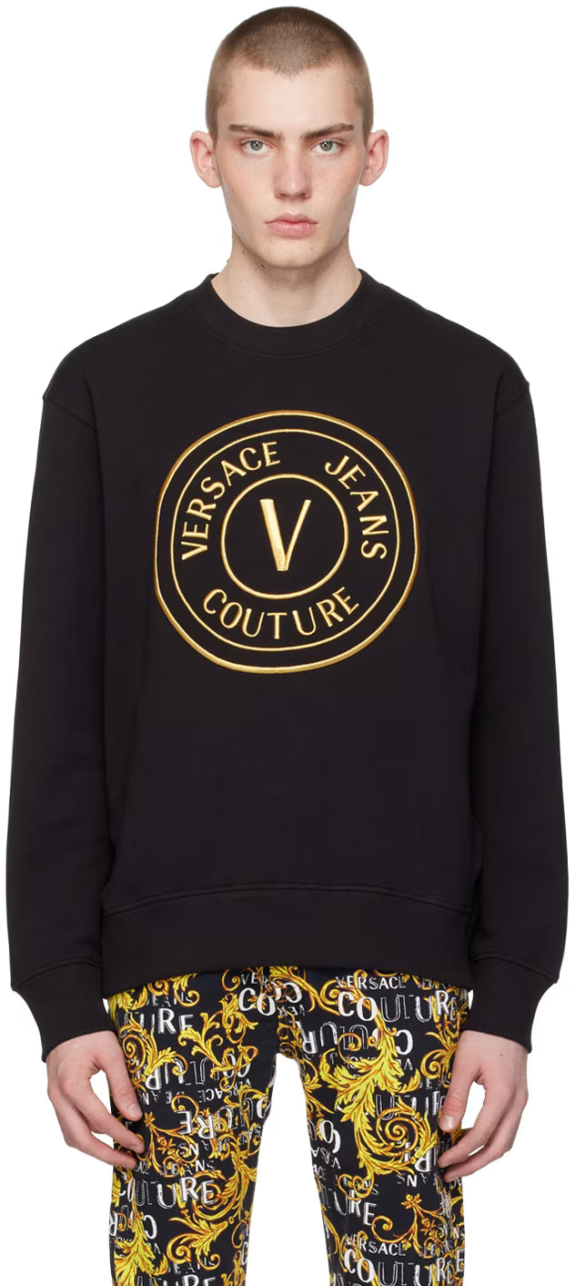 Black V-Emblem Sweatshirt