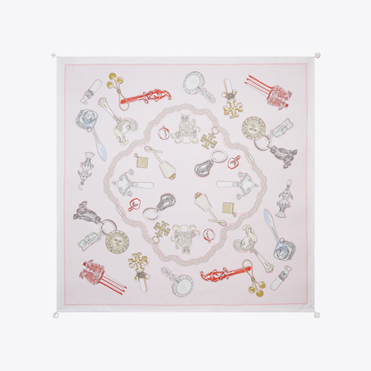 Rattles Silk Square Scarf