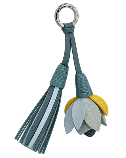Re-Play Keyring Eucalyptus - Leather