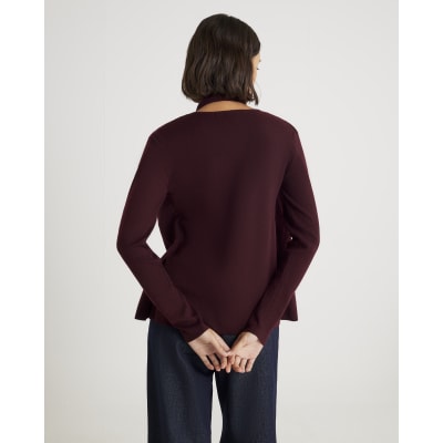 Red 2 in 1 Drape Top