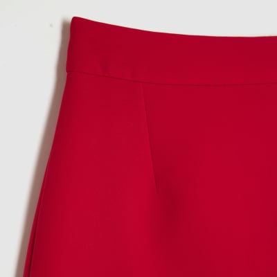 Red A Line Mini Skirt