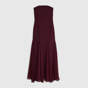Red Bandeau Bodycon Maxi Dress