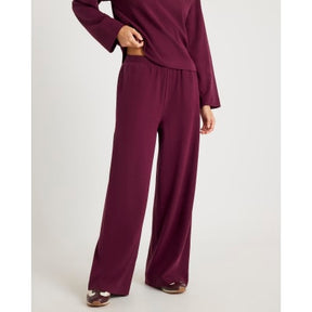 Red Cosy Wide Leg Trousers