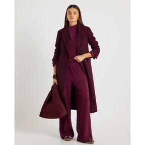 Red Cosy Wide Leg Trousers