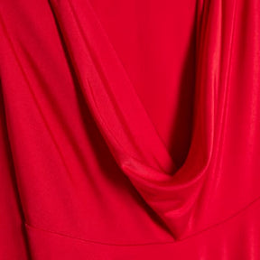 Red Cowl Neck Bodysuit