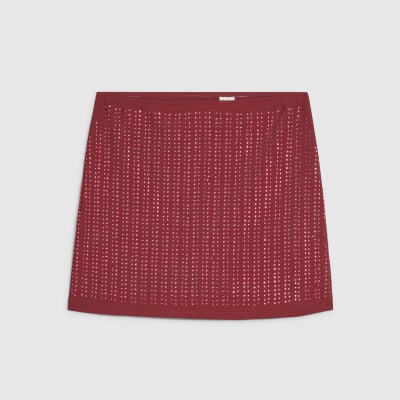 Red Diamante Embellished Sarong