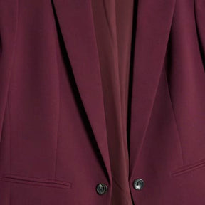 Red Edge To Edge Blazer