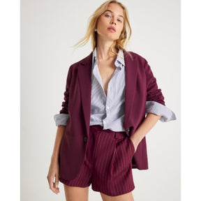 Red Edge To Edge Blazer