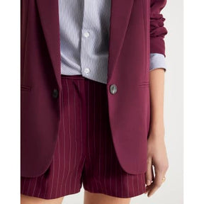 Red Edge To Edge Blazer